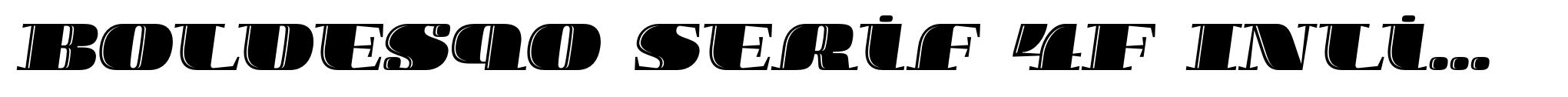 Boldesqo Serif 4F Inline Italic image